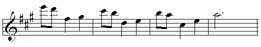 Nokia tune -soittoäänen nuotit